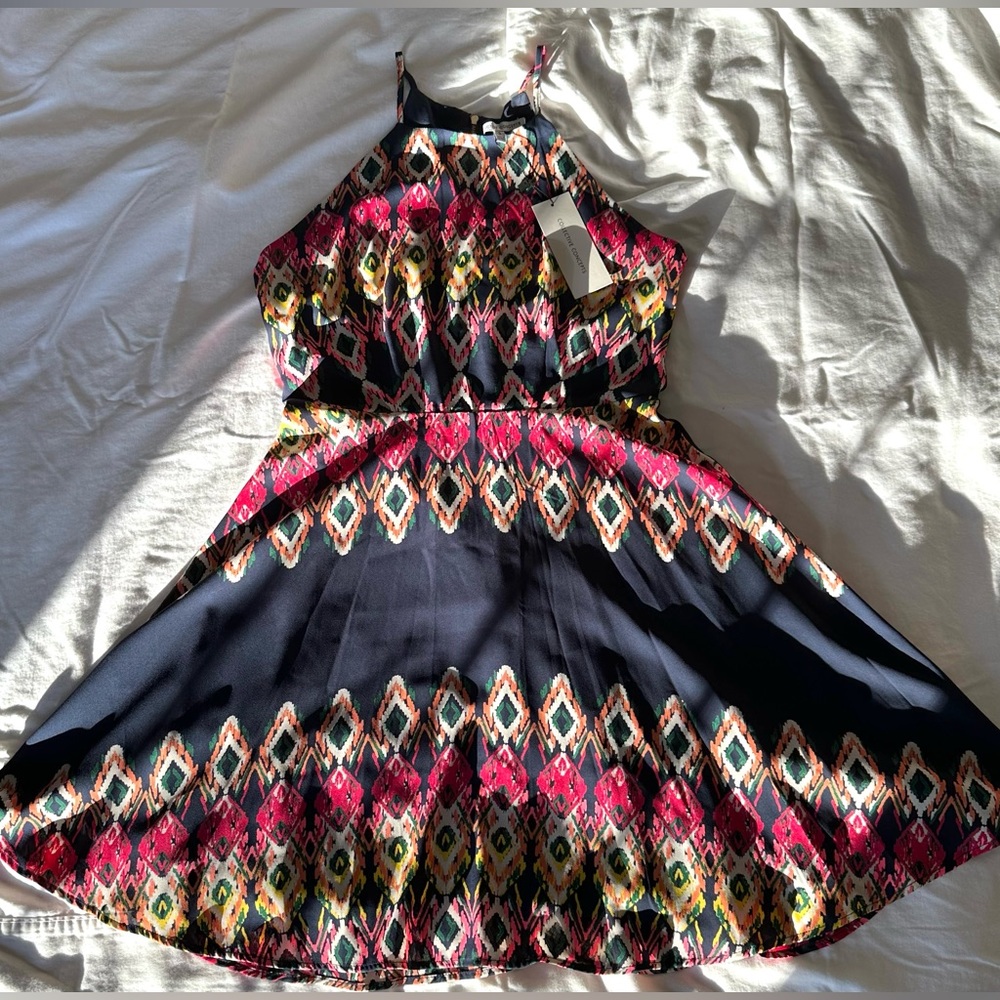 NWT Colorful halter sun dress
